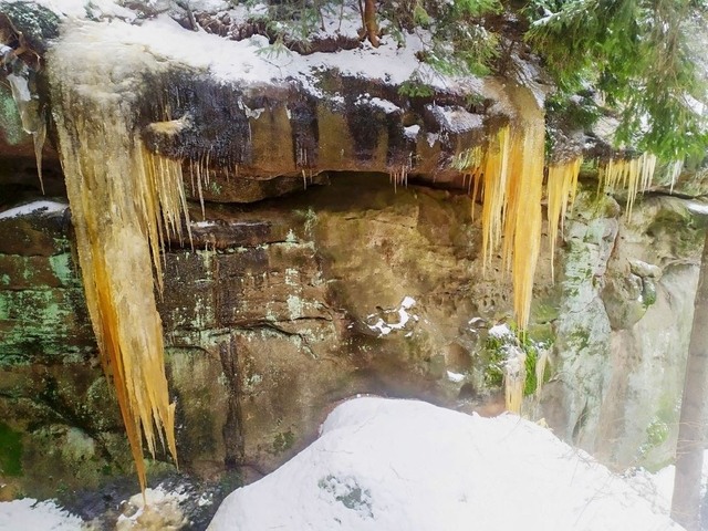 Pulčínské ledopády, foto Šárka Holubcová